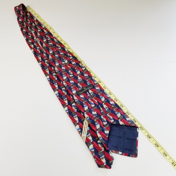 Ermenegildo Zegna Silk Colorful Mens Designer Tie - Picture 3 of 6